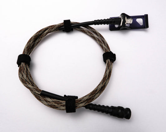 Iron Spear antenna relocation kit with coax cable and BNC bulkhead MOLLE mount for handheld radio and manpack setups