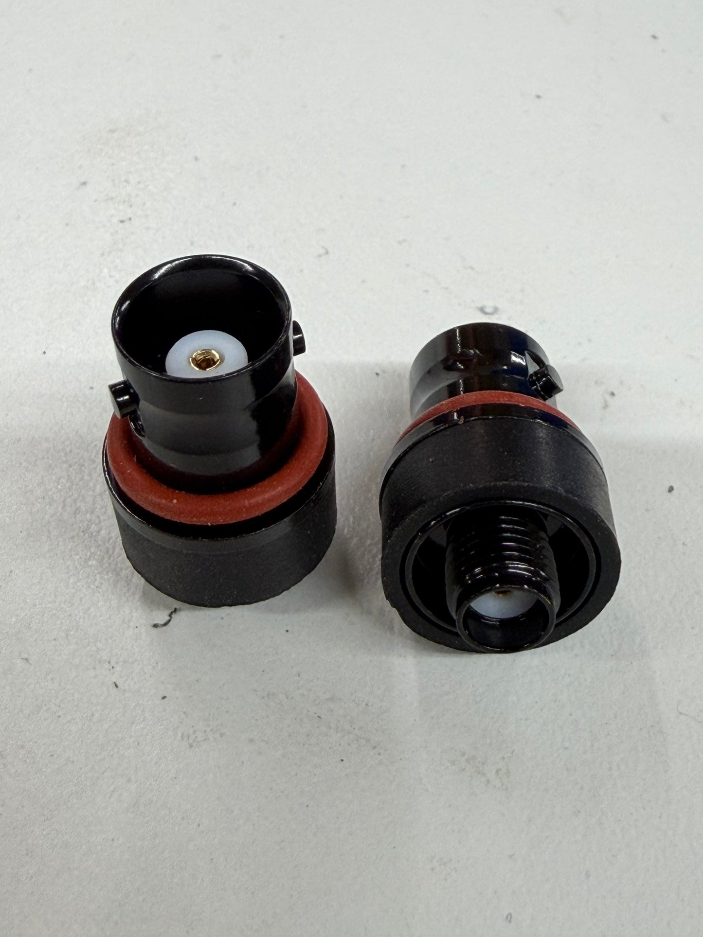 SMA Female to BNC female adapter narrow/thin wall.