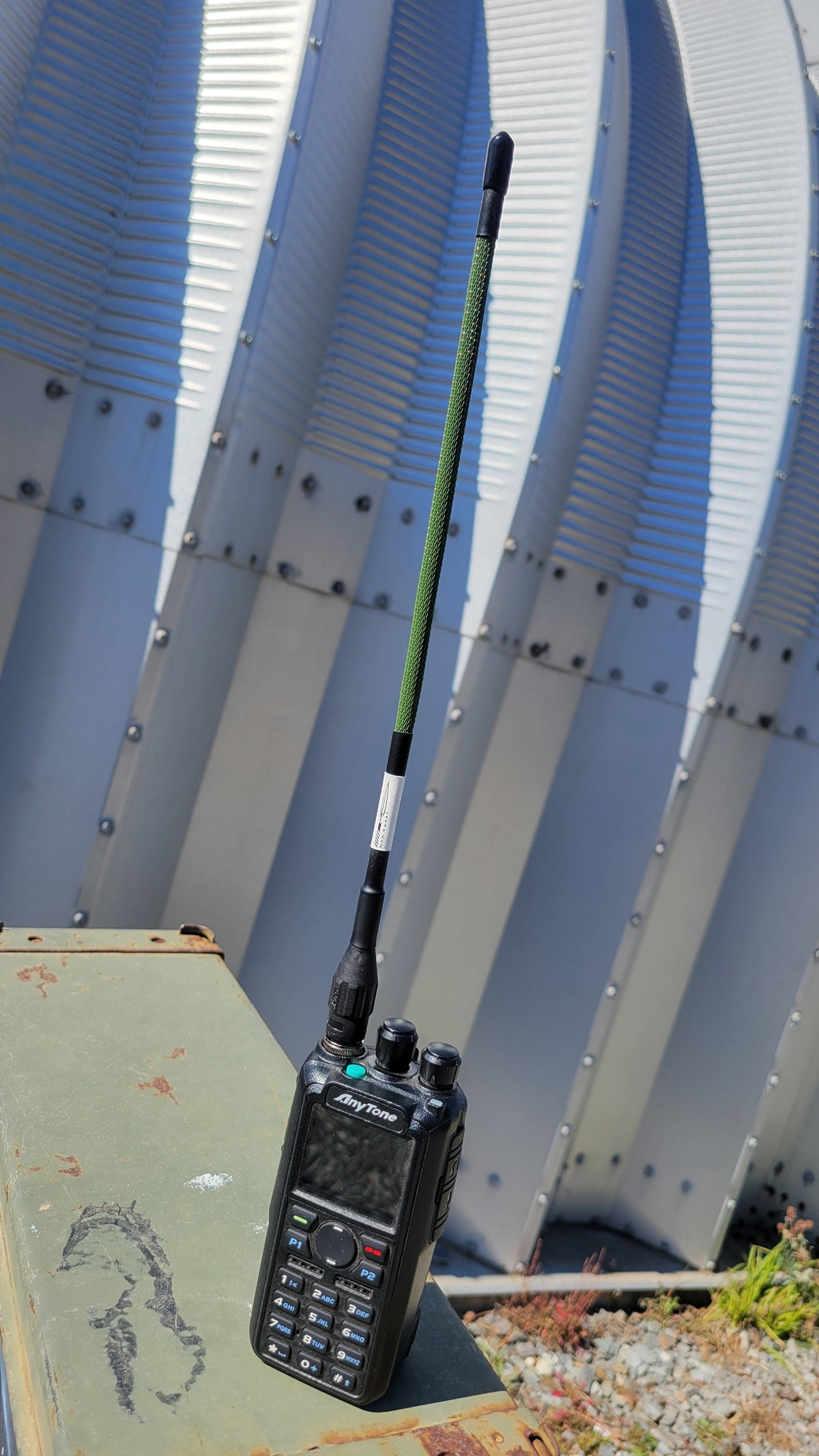 Medius 1.25m / 223.5 MHz ham HT antenna with BNC — OD Green armor — Iron Spear